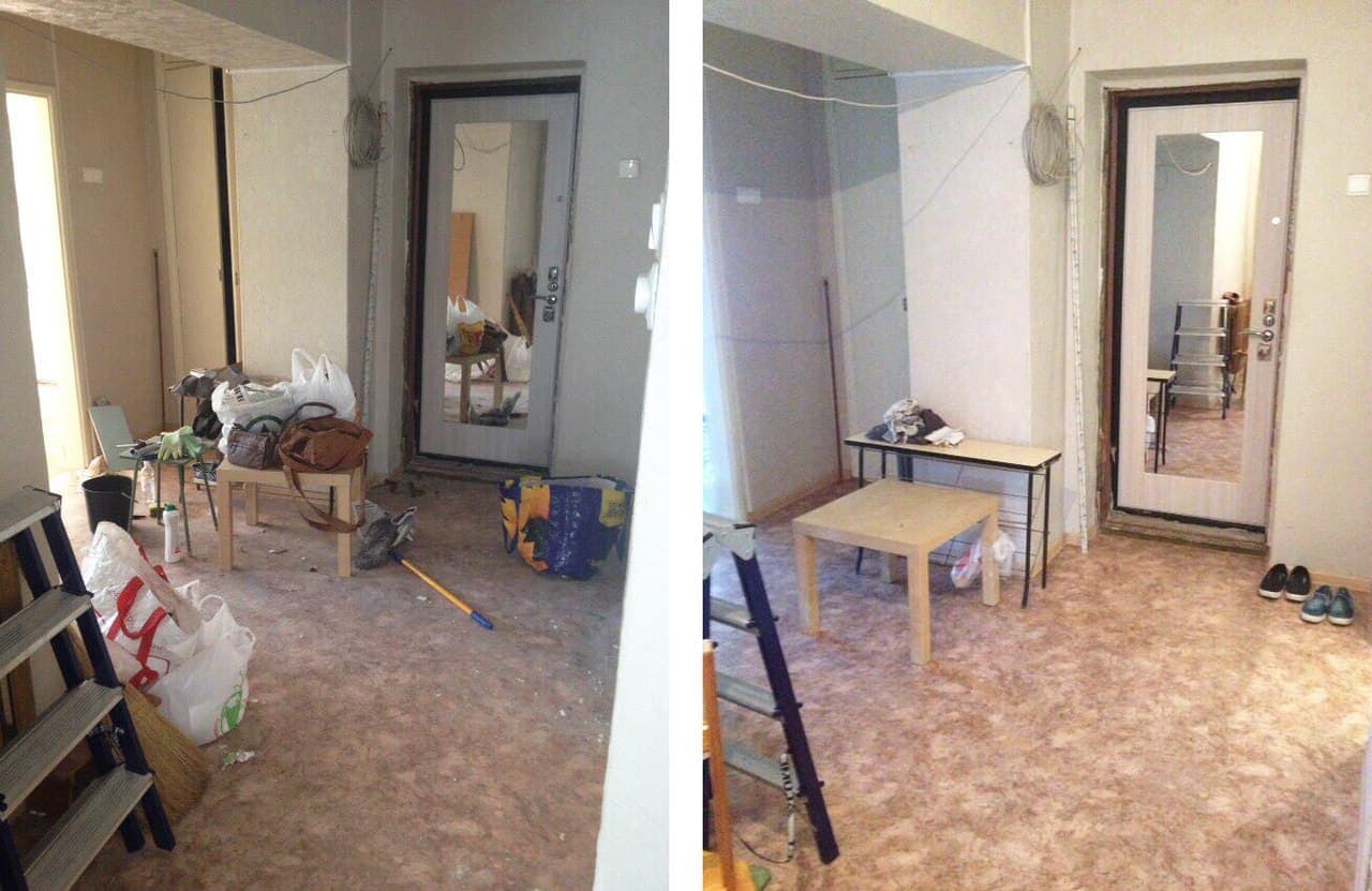Уборка 1 комнатной квартиры после ремонта: